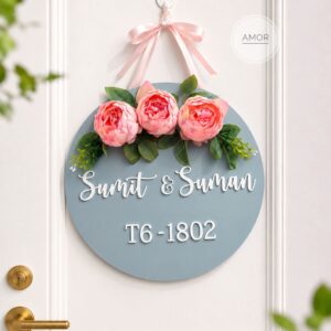 Floral Name Sign