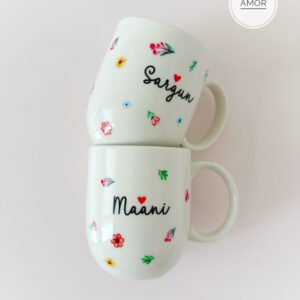 Personalised porcelain mugs