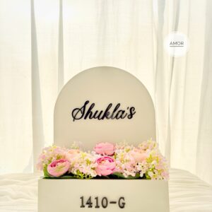 Wooden planter name sign - Small