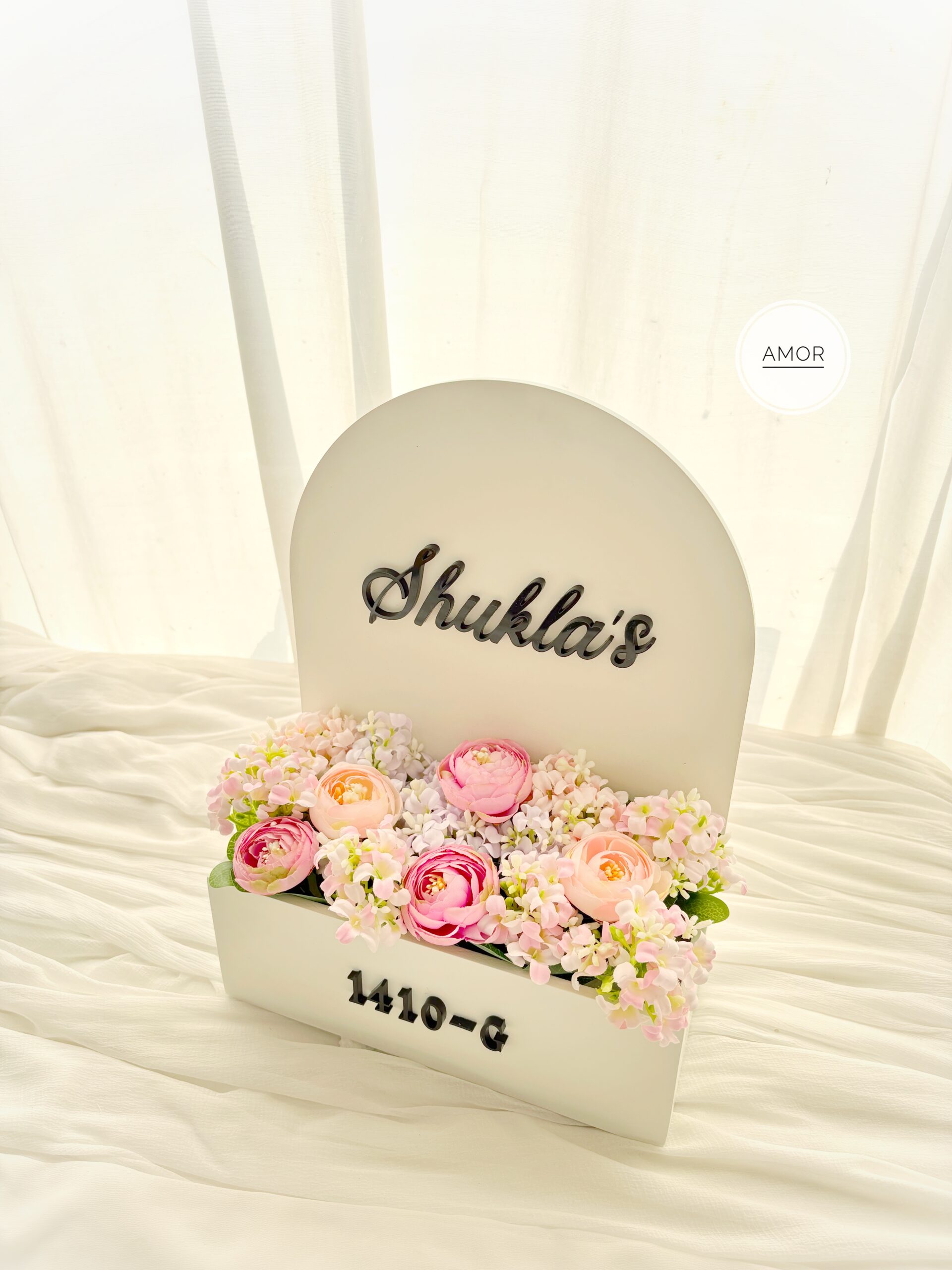 Wooden planter name sign - Small - Image 3
