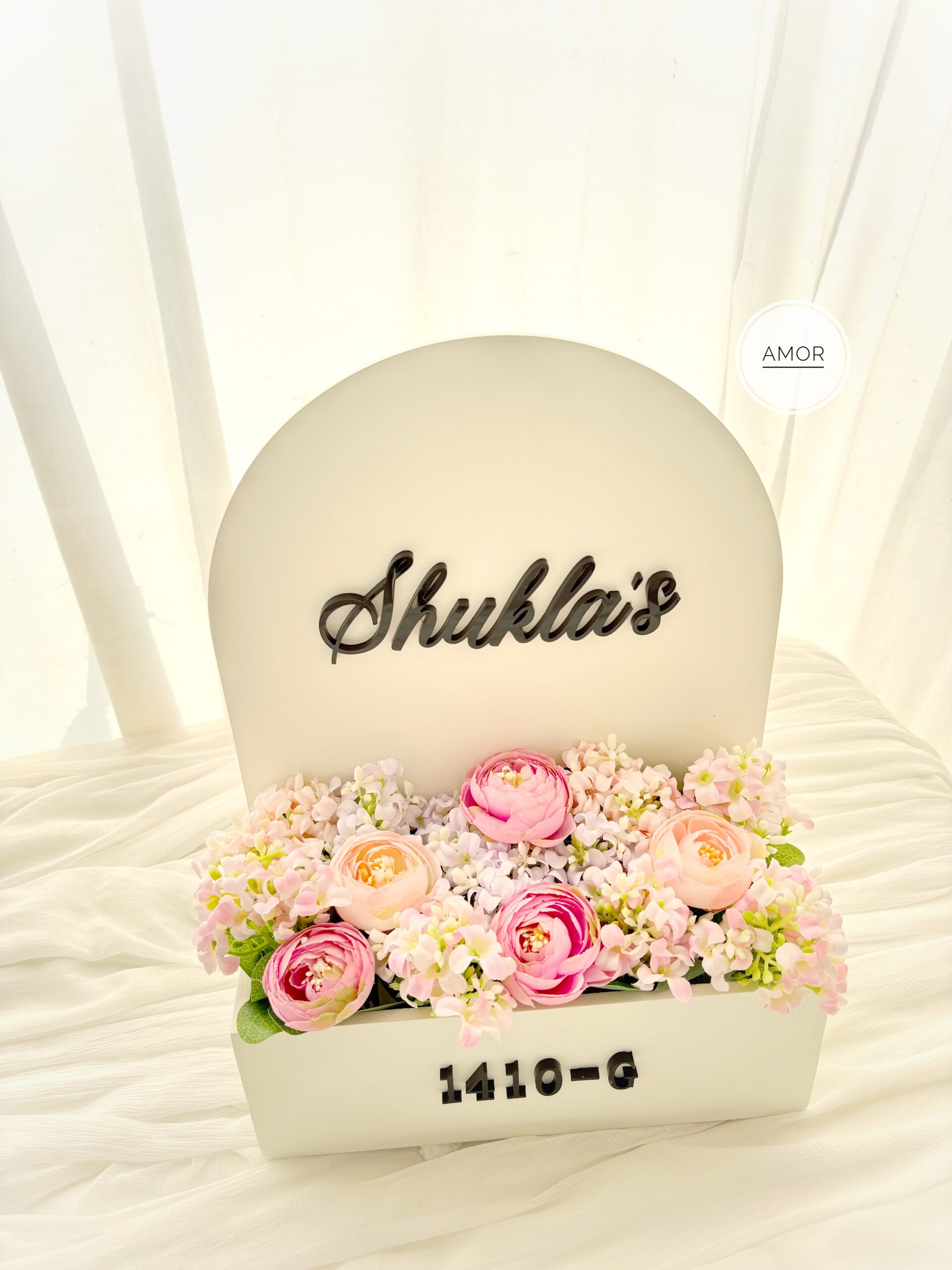Wooden planter name sign - Small - Image 2